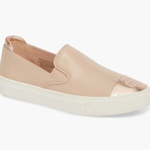 Tory Burch color block rose salon shoe slip on sneaker